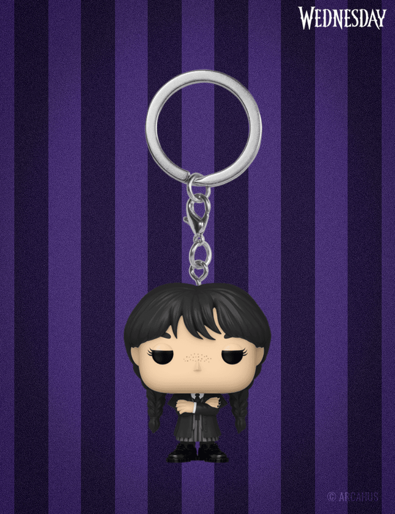 Mercredi Addams Veste Noir Porte-clé - Figurine Funko POP! Pocket Keychain Wednesday