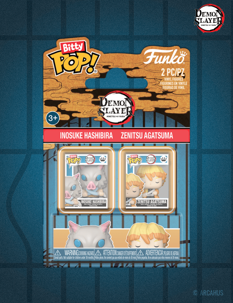 Inosuke & Zenitsu - Pack de 2 figurines Funko Bitty POP! Demon Slayer