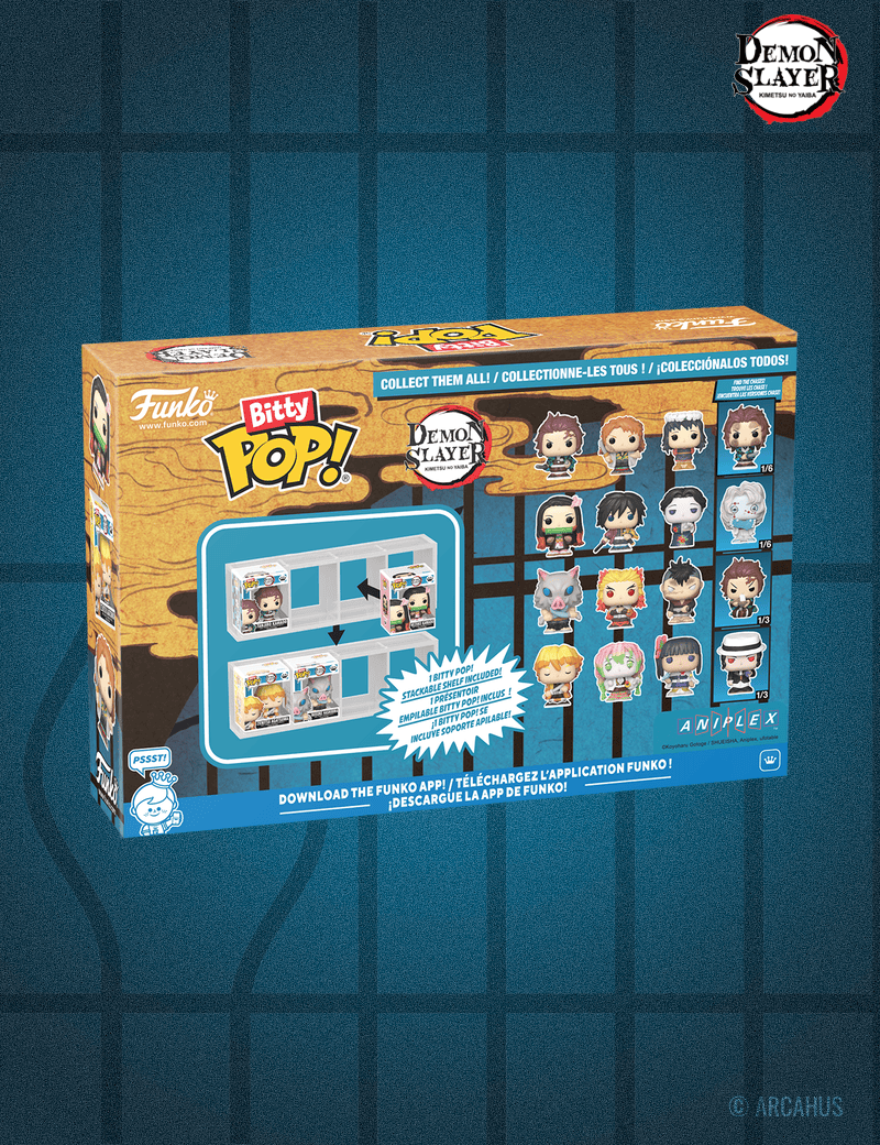 Demon Slayer (Zenitsu) - Pack de 4 figurines Funko Bitty POP! Series 1