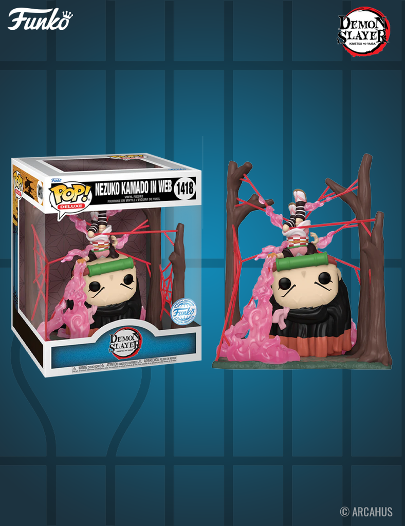 Nezuko Kamado dans la toile n° 1418 - Figurine Funko POP! Deluxe Demon Slayer