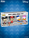 Mickey / Minnie / Donald / Daisy - Figurine Funko POP! 4 Pack Disney 100