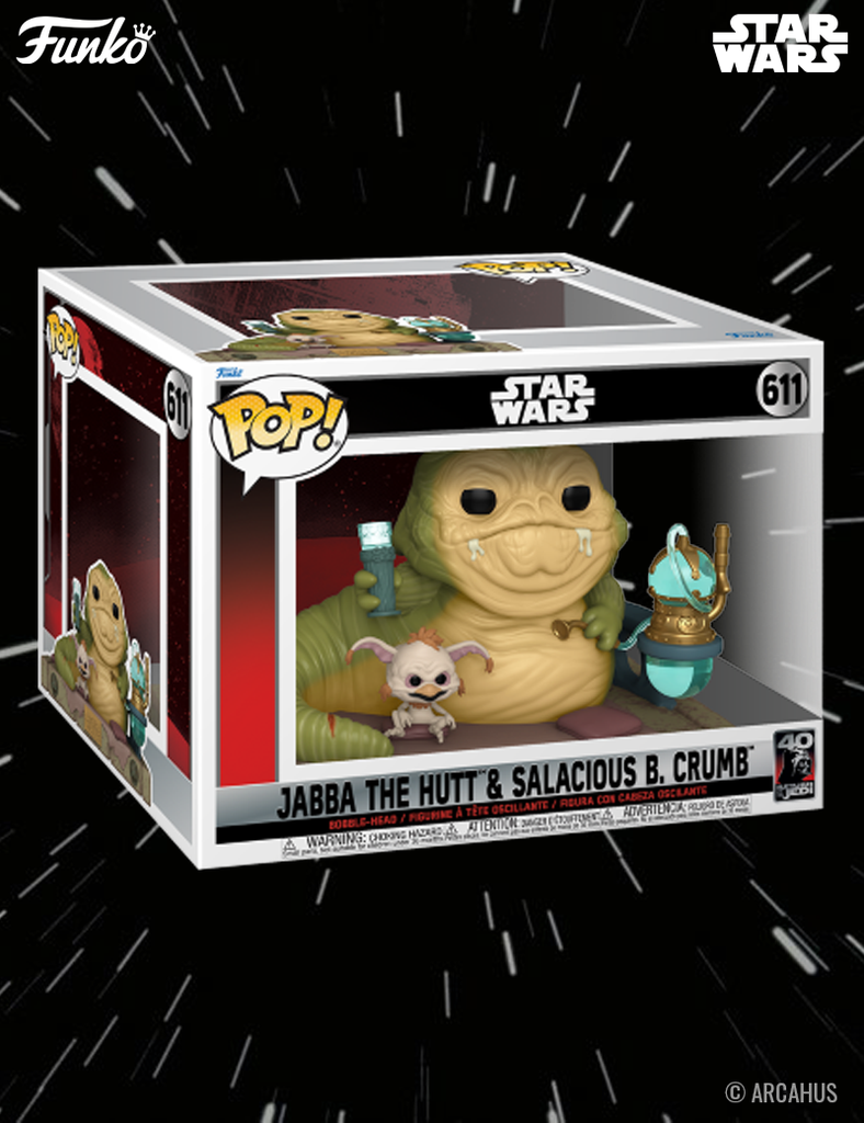 Jabba the Hutt & Salacious B. Crumb n° 611 - Figurine Funko POP! Moment Star Wars 40th Return of the Jedi