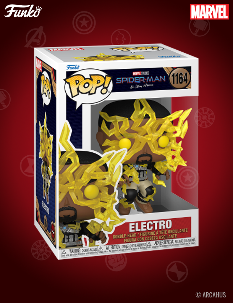 Electro n° 1164- Figurine Funko POP!  Glows in the Dark Marvel Studios Spider-Man: No Way Home