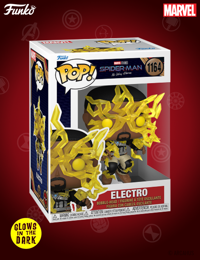 Electro n° 1164- Figurine Funko POP!  Glows in the Dark Marvel Studios Spider-Man: No Way Home