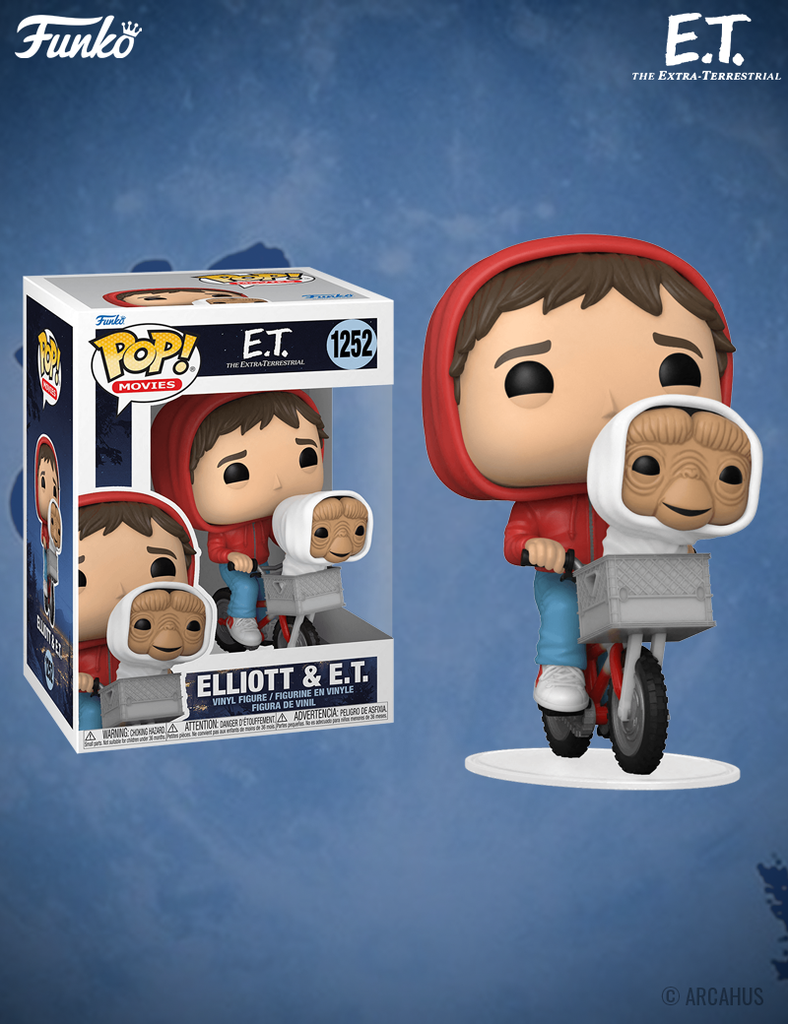 Elliott & E.T. n° 1252 - Figurine Funko POP! Movies E.T.