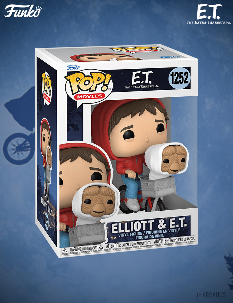 Elliott & E.T. n° 1252 - Figurine Funko POP! Movies E.T.