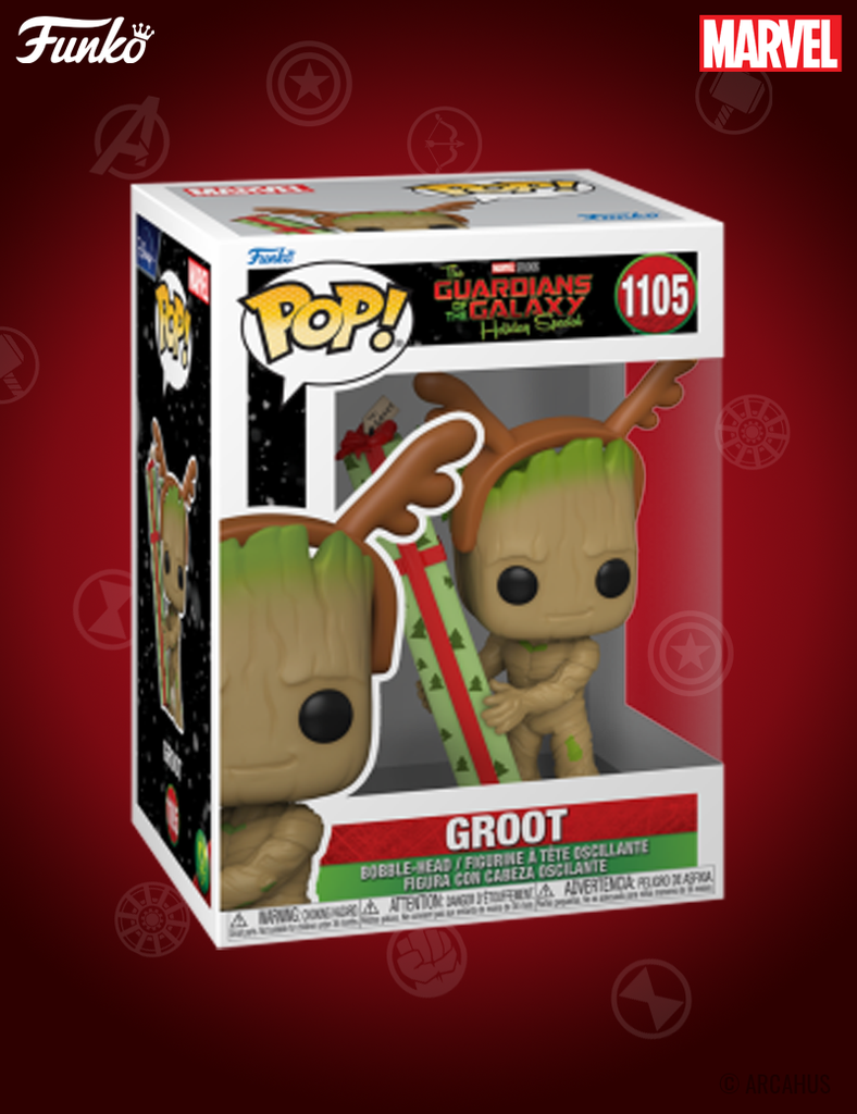 Groot n° 1105 - Figurine Funko POP! Marvel Studios Les Gardiens de la Galaxie Spécial Noël