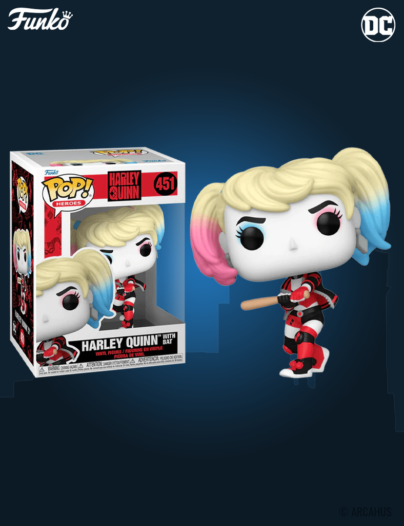 Harley Quinn with Bat n° 451 - Figurine Funko POP! Heroes Harley Quinn