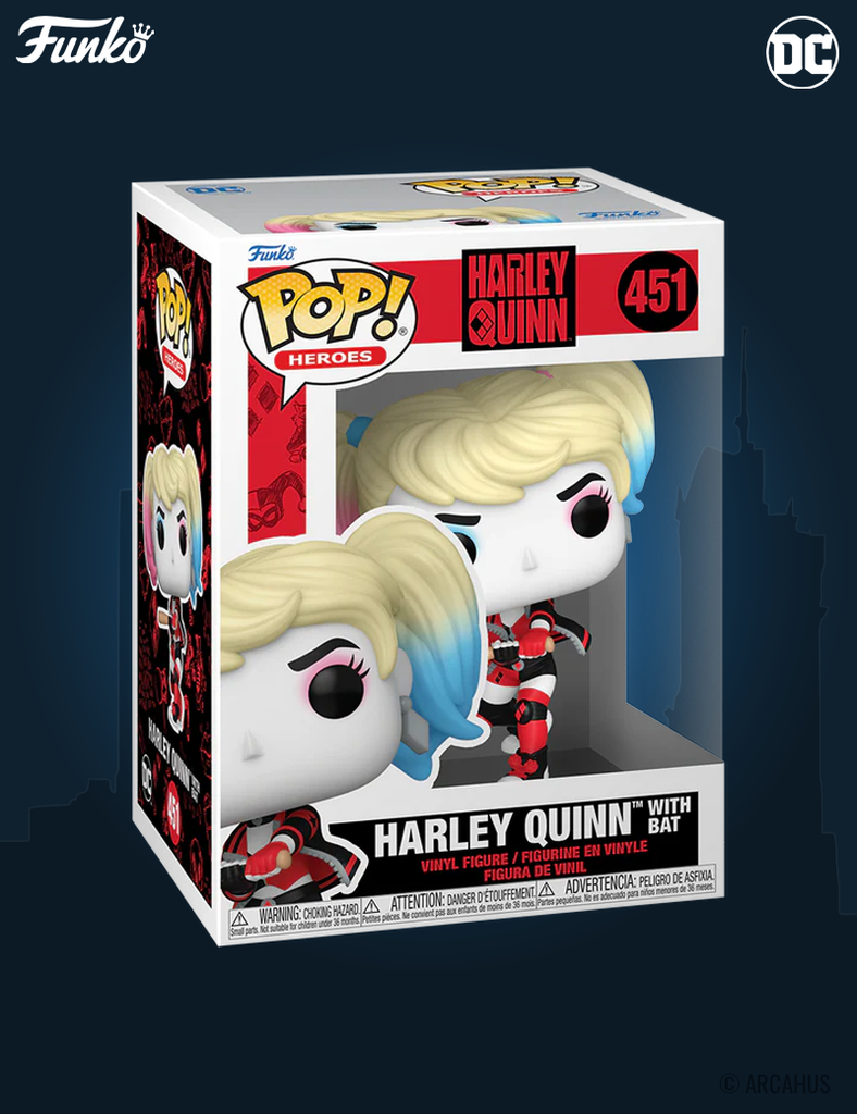 Harley Quinn with Bat n° 451 - Figurine Funko POP! Heroes Harley Quinn