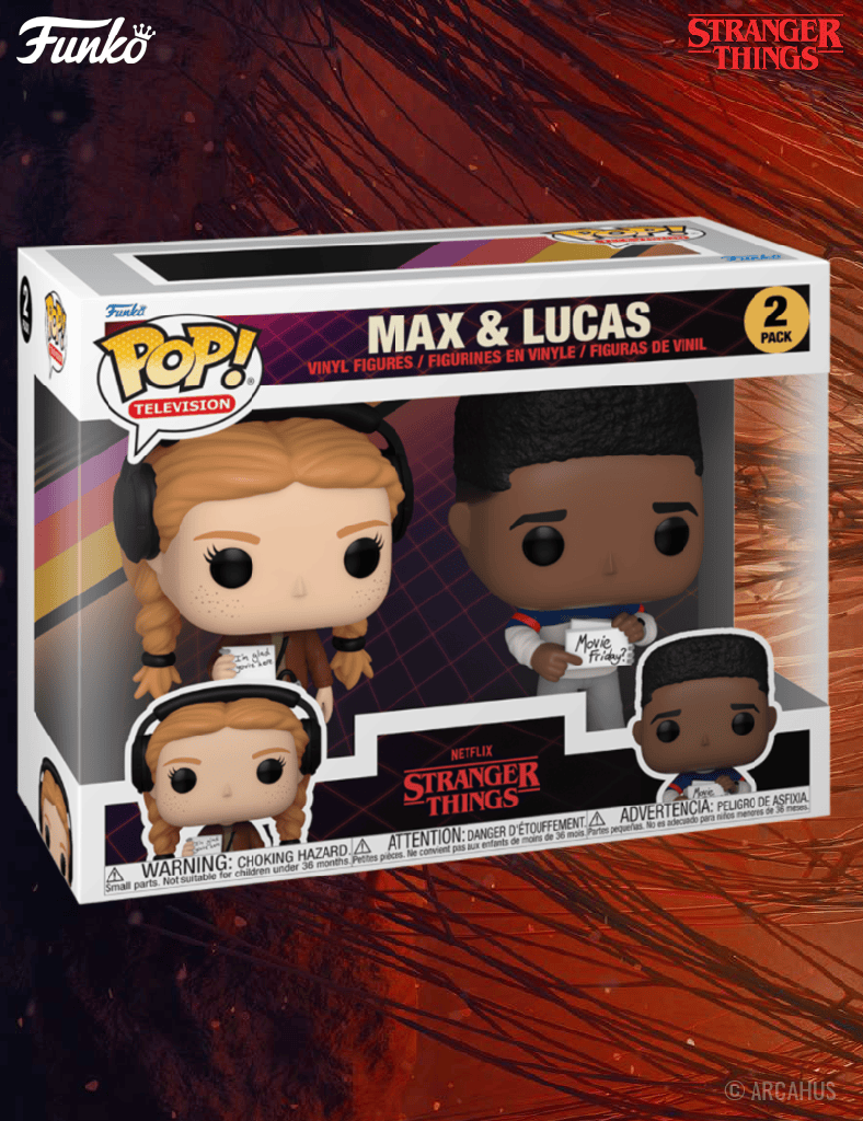 Max & Lucas 2 pack- Figurine Funko POP! Moment Stranger Things Saison 4