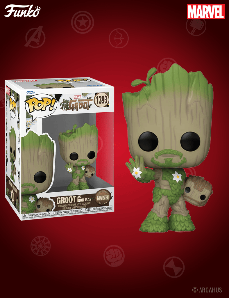 Groot as Iron Man n° 1393 - Figurine Funko POP! Marvel Studios We are Groot