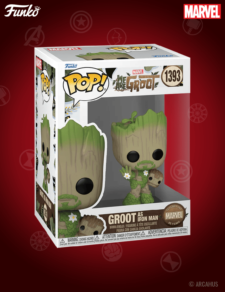 Groot as Iron Man n° 1393 - Figurine Funko POP! Marvel Studios We are Groot