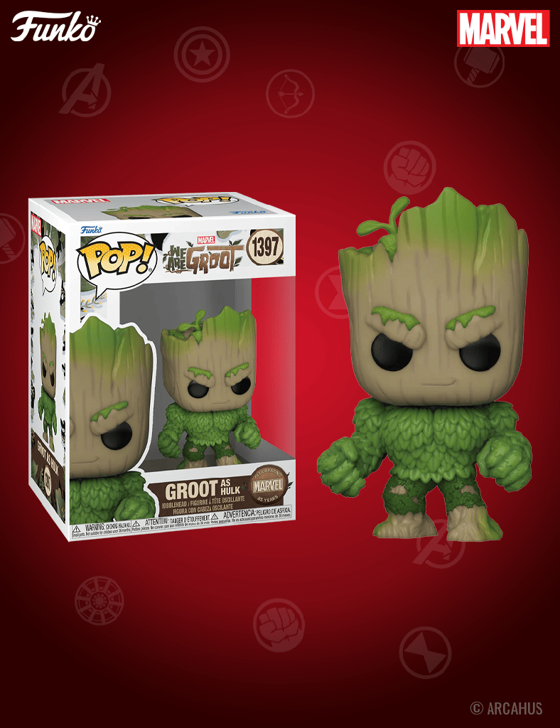 Groot as Hulk n° 1397 - Figurine Funko POP! Marvel Studios We are Groot