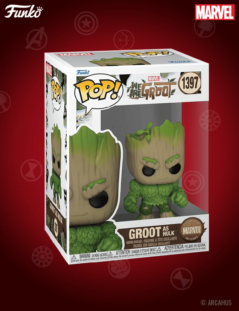 Groot as Hulk n° 1397 - Figurine Funko POP! Marvel Studios We are Groot