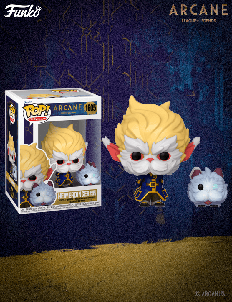 Heimerdinger avec Poro n° 1605 - Figurine Funko POP! Television Arcane League of Legends