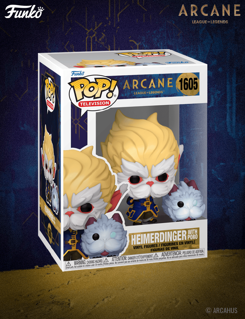 Heimerdinger avec Poro n° 1605 - Figurine Funko POP! Television Arcane League of Legends