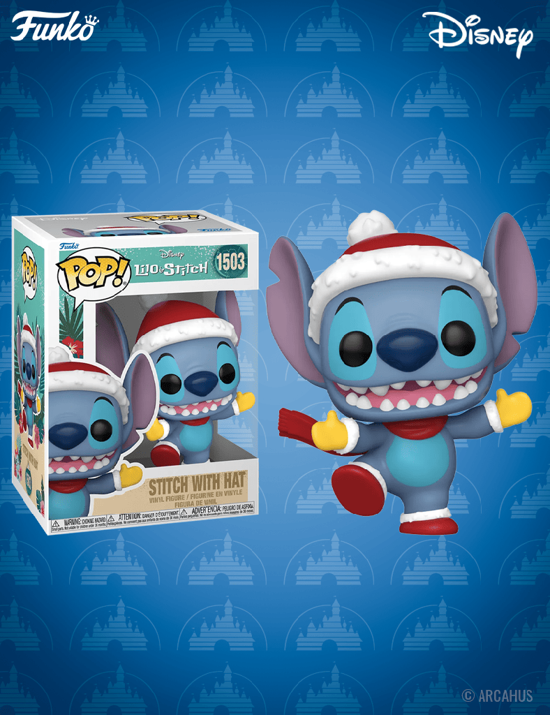 Stitch avec Bonnet n° 1503 - Figurine Funko POP! Disney 
Lilo & Stitch