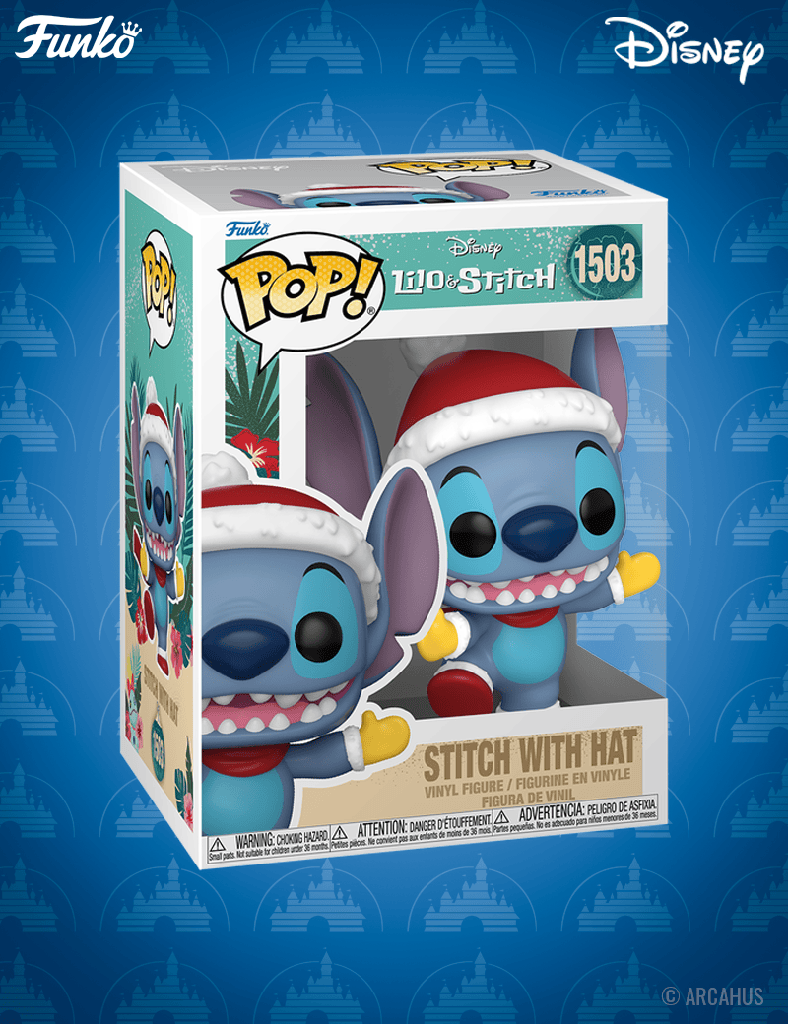 Stitch avec Bonnet n° 1503 - Figurine Funko POP! Disney 
Lilo & Stitch