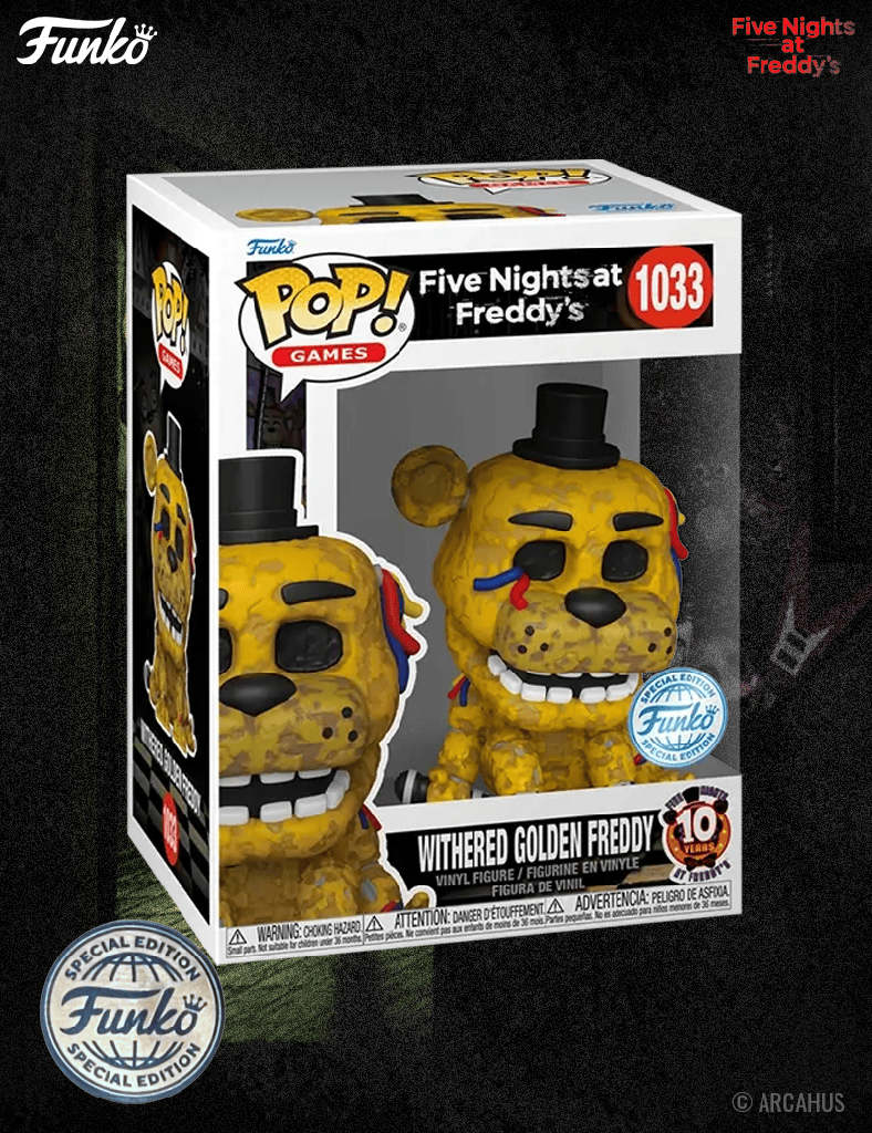 Withered Golden Freedy n° 1033 - Figurine Funko POP! Games Five Nights at Freddy's