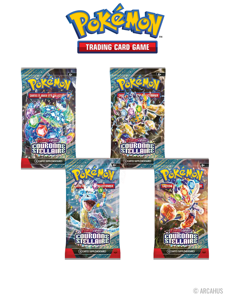 Pokémon Couronne Stellaire -  Booster Aléatoire EV 07 Écarlate et Violet 