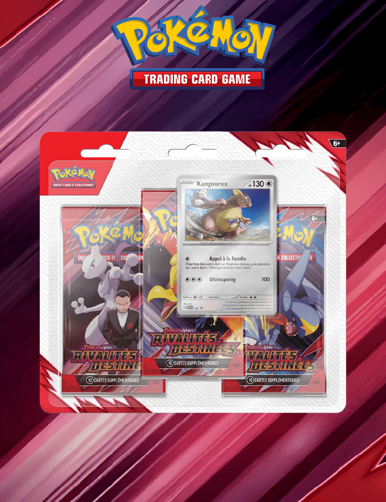 Tripack Rivalités Destinées -  Pack de 3 Boosters VF EV 10 Écarlate et Violet