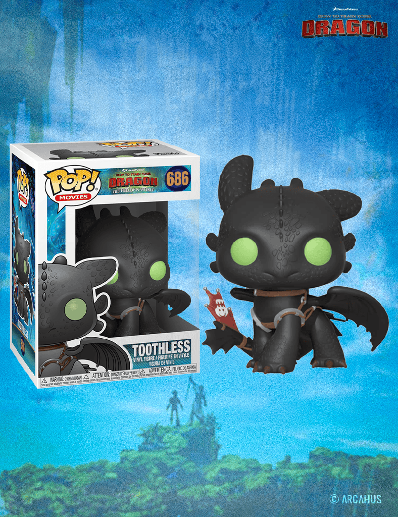 Krokmou (Toothless) n° 686 - Figurine Funko POP! Movies Dragons 3