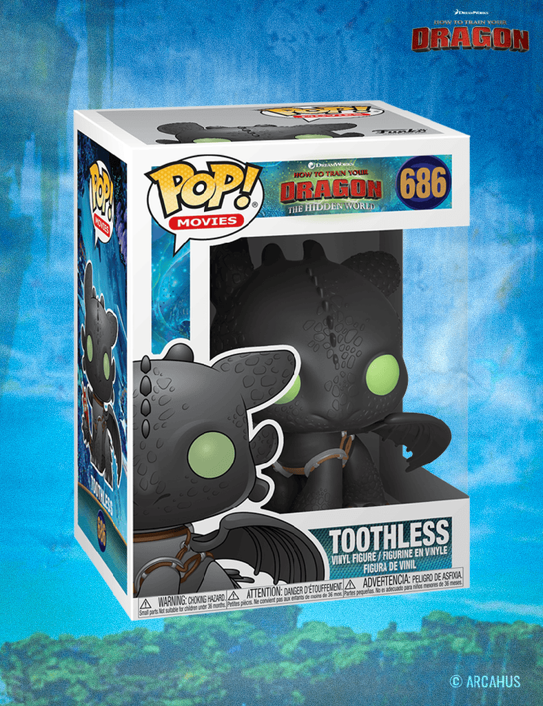 Krokmou (Toothless) n° 686 - Figurine Funko POP! Movies Dragons 3