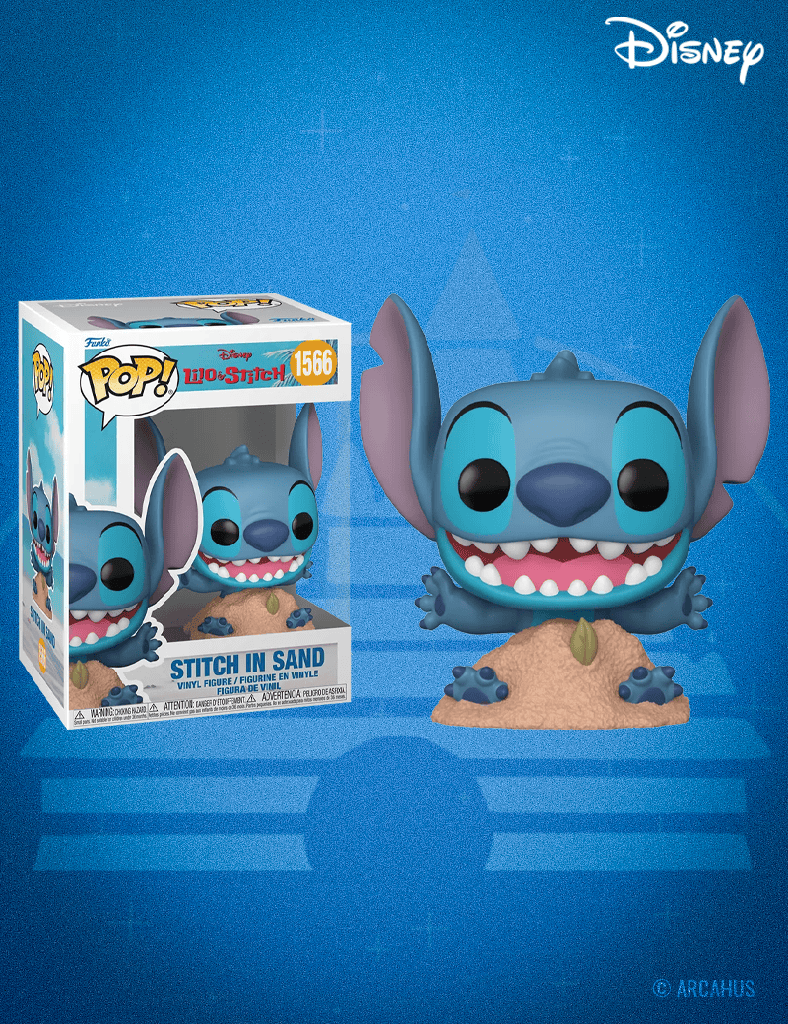 Stitch dans le Sable n° 1566 - Figurine Funko POP! Disney  Lilo & Stitch