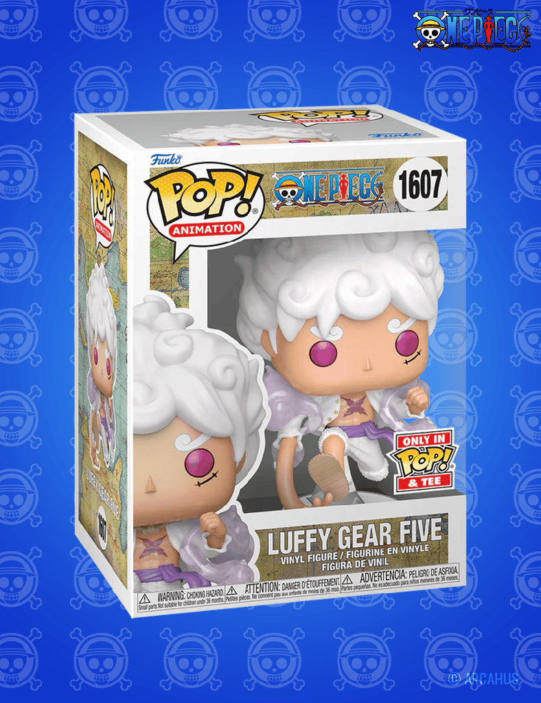 Luffy Gear Five n° 1607- Figurine Funko POP! Tees (M) One Piece