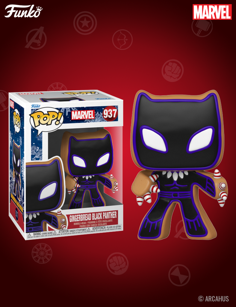 Black Panther (Gingerbread) n° 937 - Figurine Funko POP! Marvel Pain d'épices