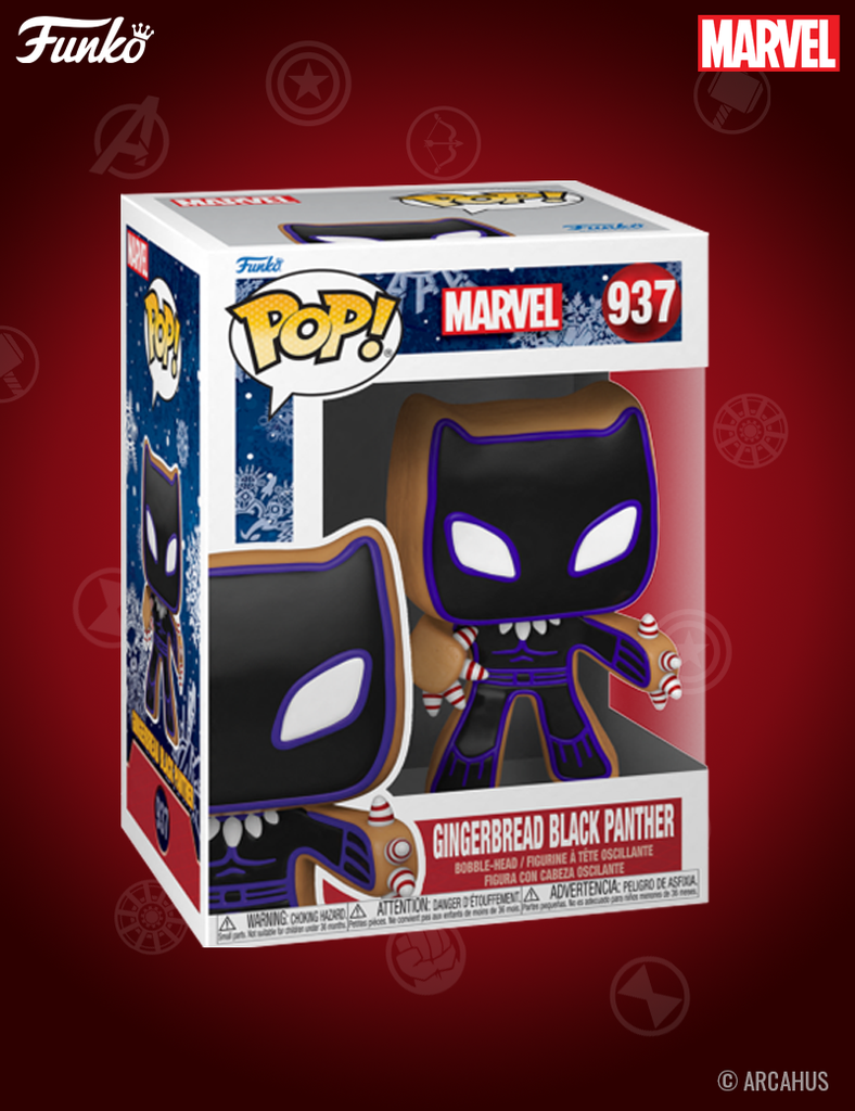 Black Panther (Gingerbread) n° 937 - Figurine Funko POP! Marvel Pain d'épices