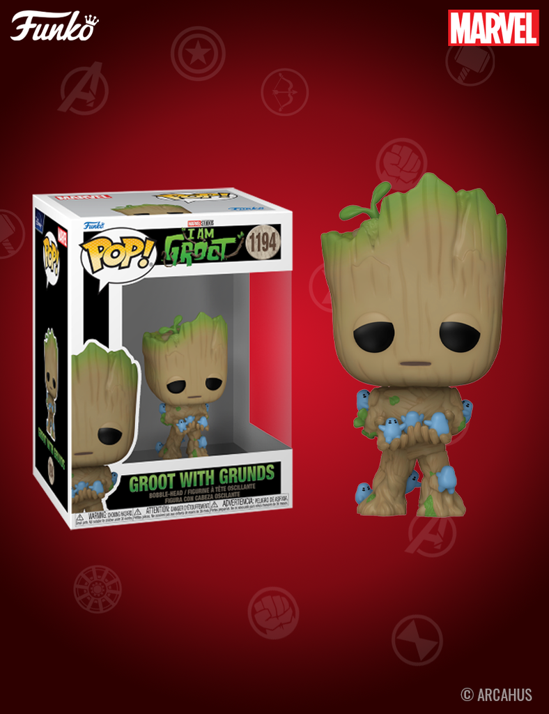 Groot with Grunds n° 1194 - Figurine Funko POP! Marvel Studios I am Groot