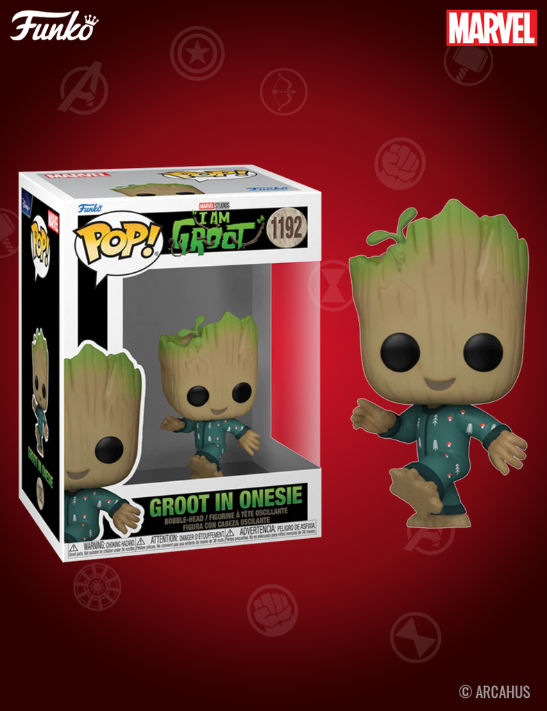 Groot in Onesie n° 1192 - Figurine Funko POP! Marvel Studios I am Groot