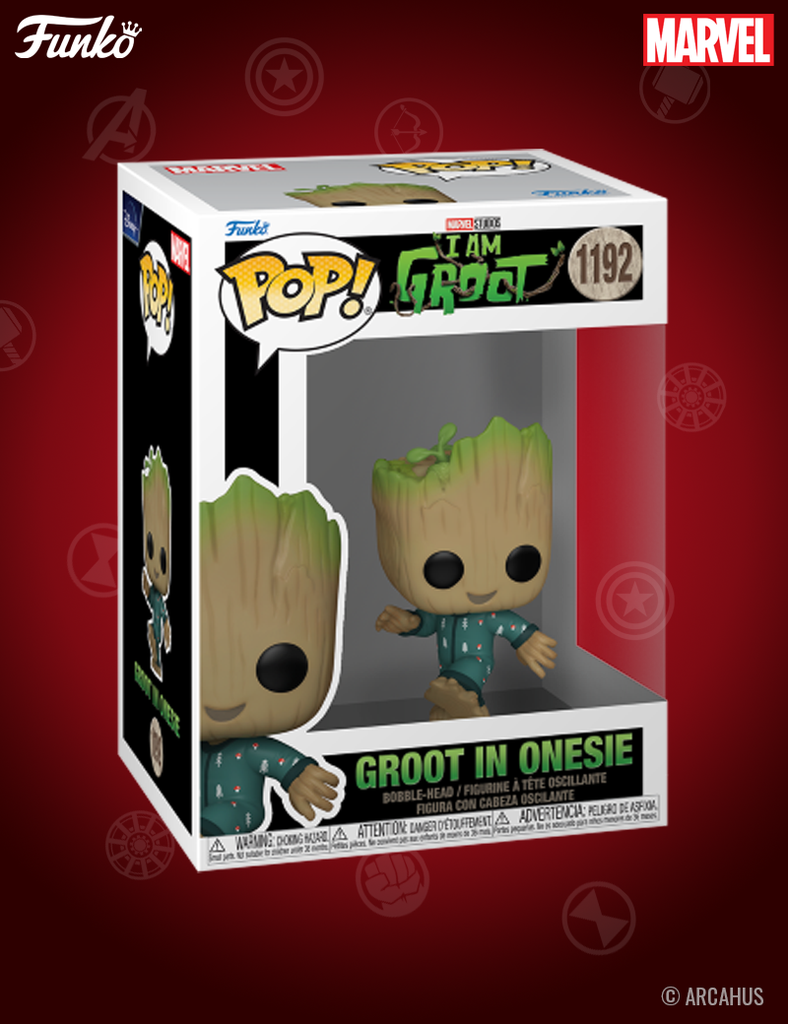 Groot in Onesie n° 1192 - Figurine Funko POP! Marvel Studios I am Groot