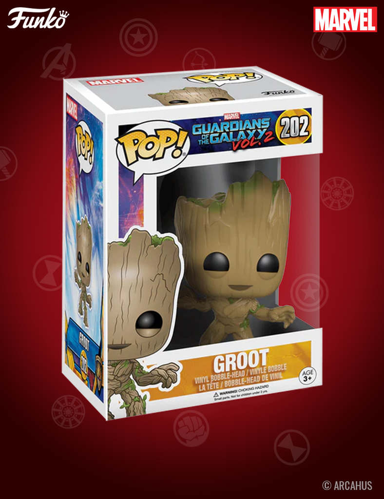 Groot n° 202- Figurine Funko POP! Marvel Studios Les Gardiens de la Galaxie vol. 2