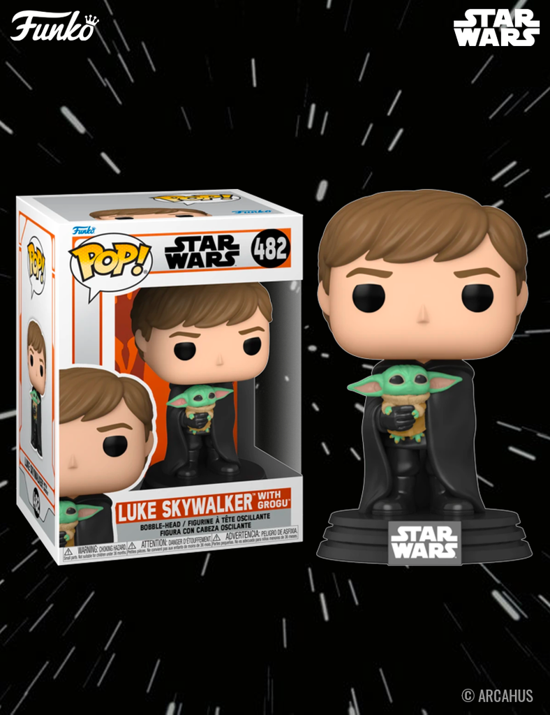 Luke Skywalker (avec Grogu) n° 482 - Figurine Funko POP! StarWars TheMandalorian