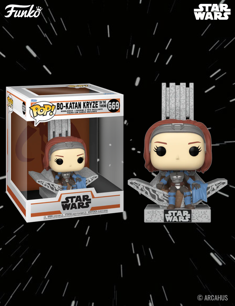 Bo-Katan Kryze sur le Throne n° 669 - Figurine Funko POP! Deluxe Star Wars The Mandalorian