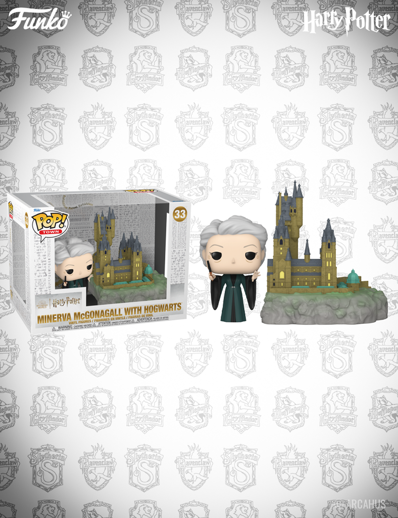 Minerva McGonagall avec Poudlard n° 33 - Figurine Funko POP! Town Wizarding World Harry Potter