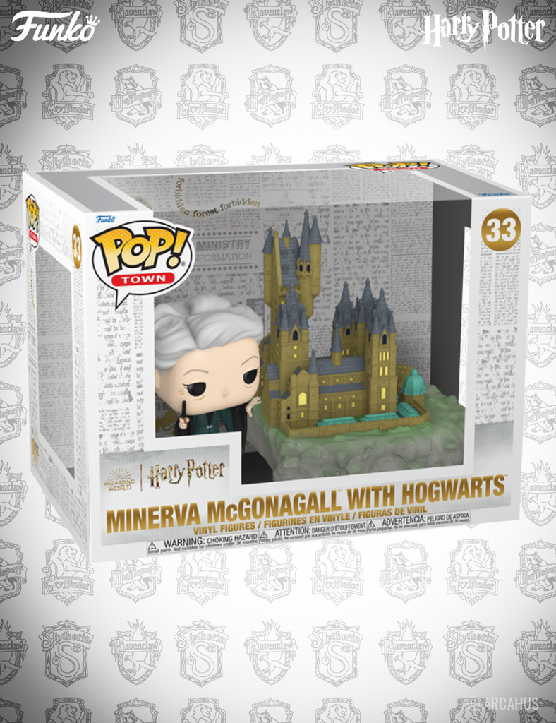 Minerva McGonagall avec Poudlard n° 33 - Figurine Funko POP! Town Wizarding World Harry Potter