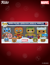 Captain America / Iron Man / Hulk / Thor (Gingerbread) - Figurine Funko POP! 4 Pack Marvel Pain d'épices