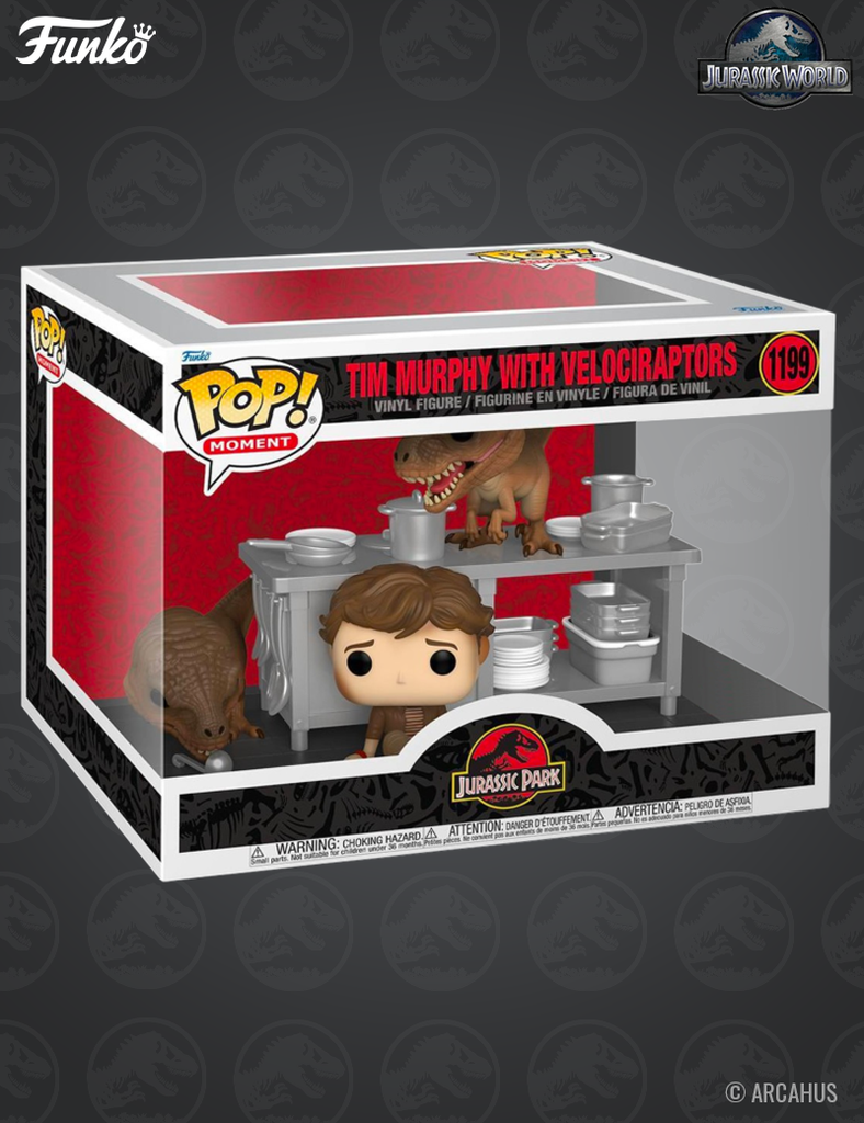 Tim Murphy with Velociraptors n° 1199 - Figurine Funko POP! Moment Jurassic Park