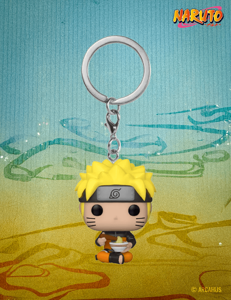 Naruto avec nouilles - Figurine Funko POP! Pocket Keychain Naruto Shippuden