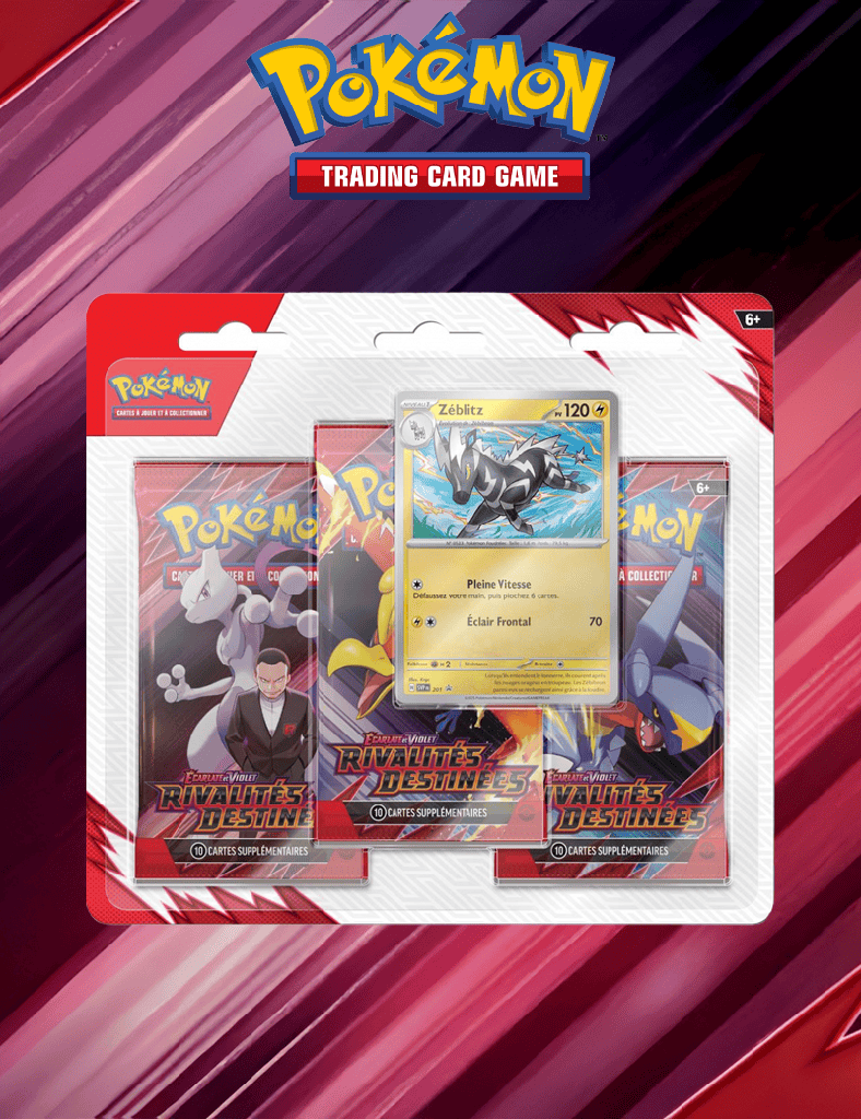 Tripack Rivalités Destinées -  Pack de 3 Boosters VF EV 10 Écarlate et Violet