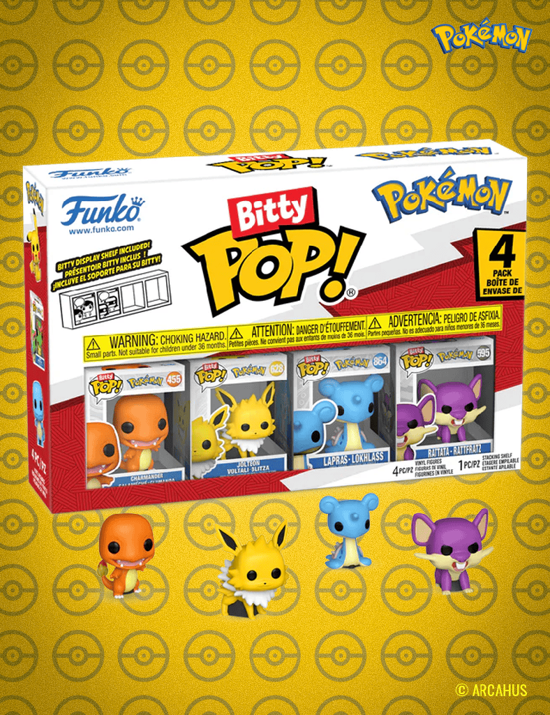 Pack de 4 figurines - Funko Bitty POP! Pokémon Série 2