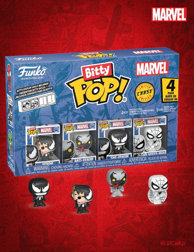 Pack de 4 figurines - Funko Bitty POP! Marvel Spider-Man Série 3