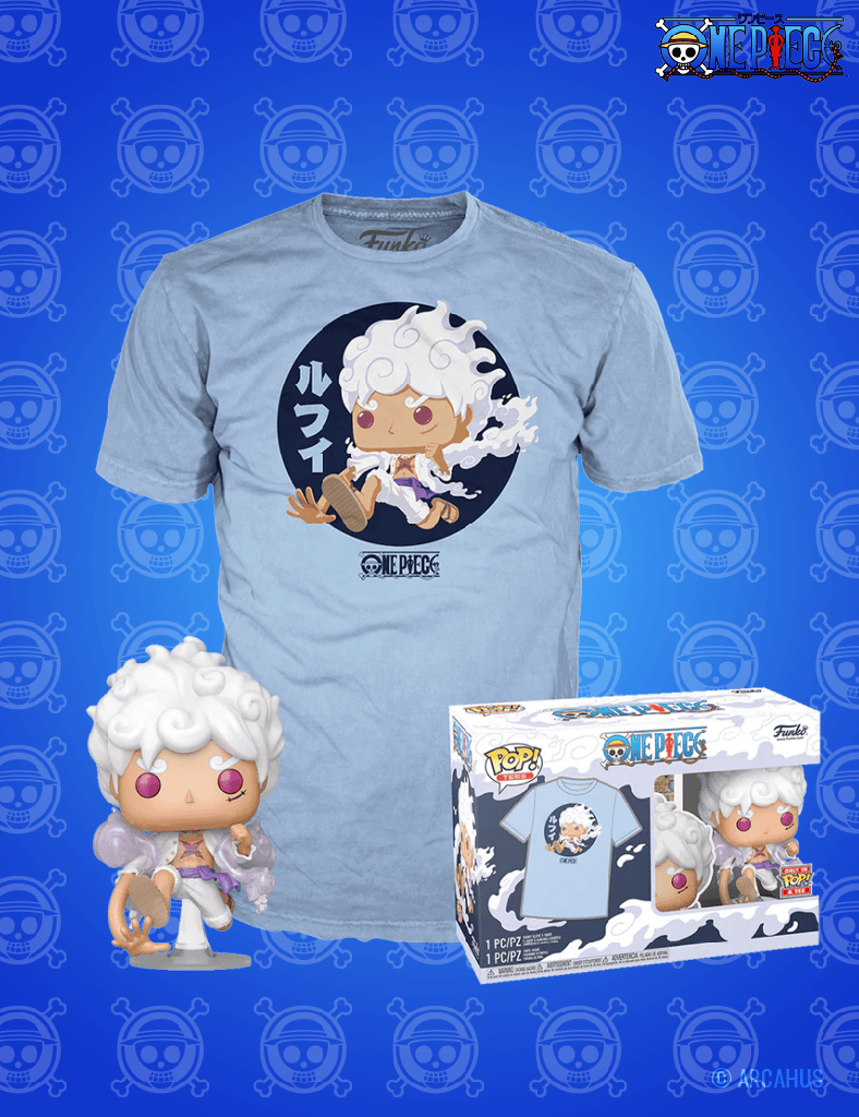 Luffy Gear Five n° 1607- Figurine Funko POP! Tees (M) One Piece