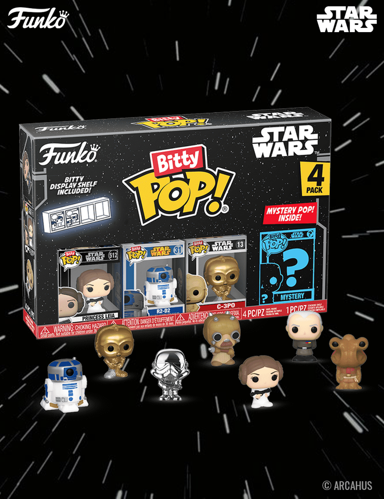 Pack de 4 figurines - Funko Bitty POP! Star Wars Série 2