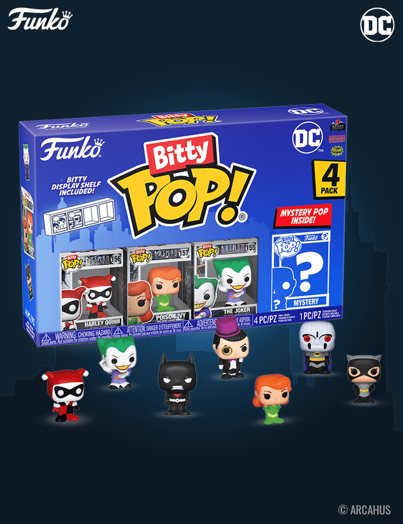 Pack de 4 figurines - Funko Bitty POP! DC Série 3