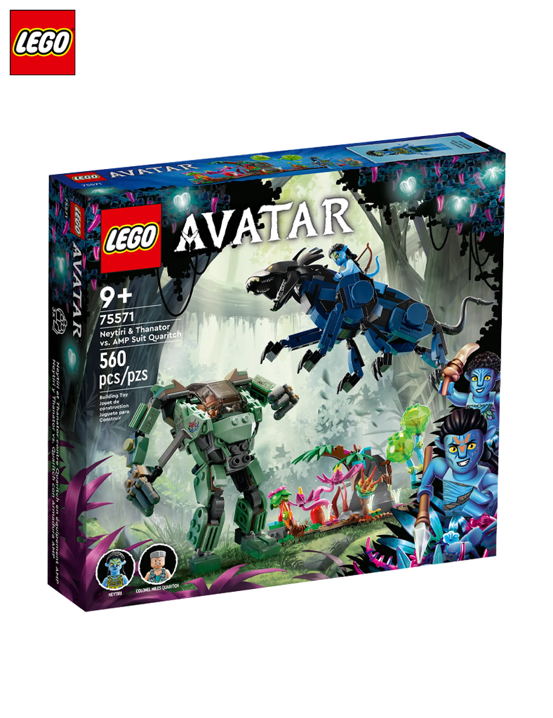 Neytiri et le Thanator vs. Quaritch dans l’exosquelette AMP - Lego Avatar 75571