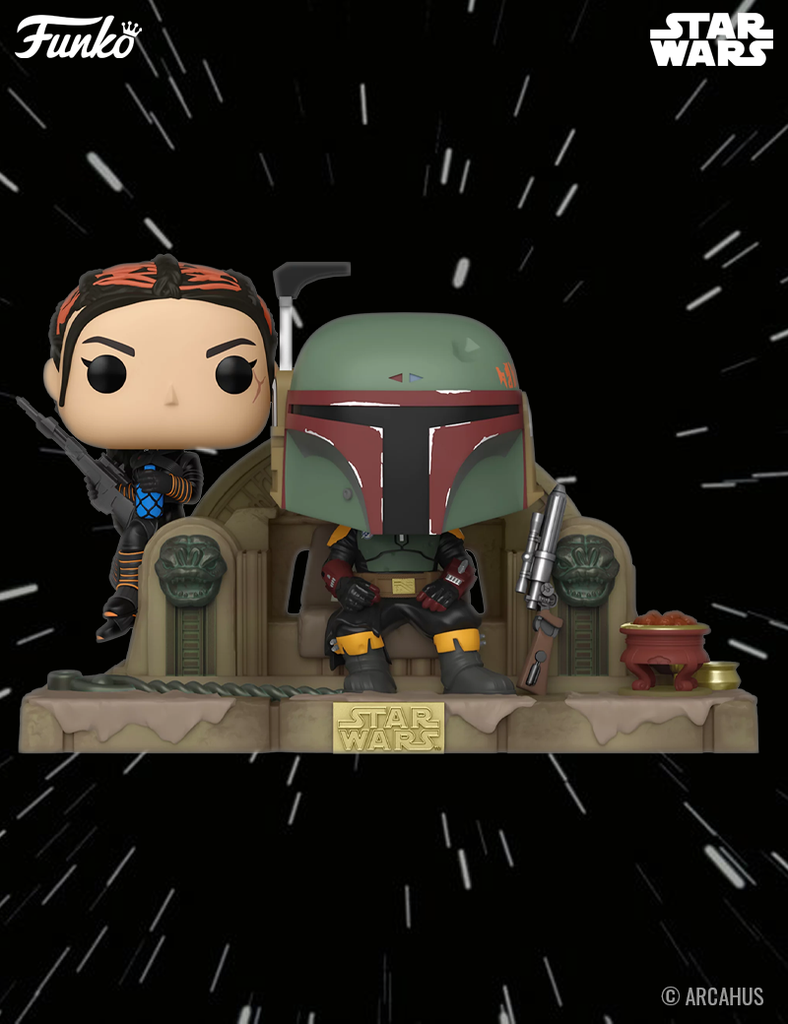 Boba Fett et Fennec sur le throne n° 486 - Figurine Funko POP! Star Wars The Mandalorian